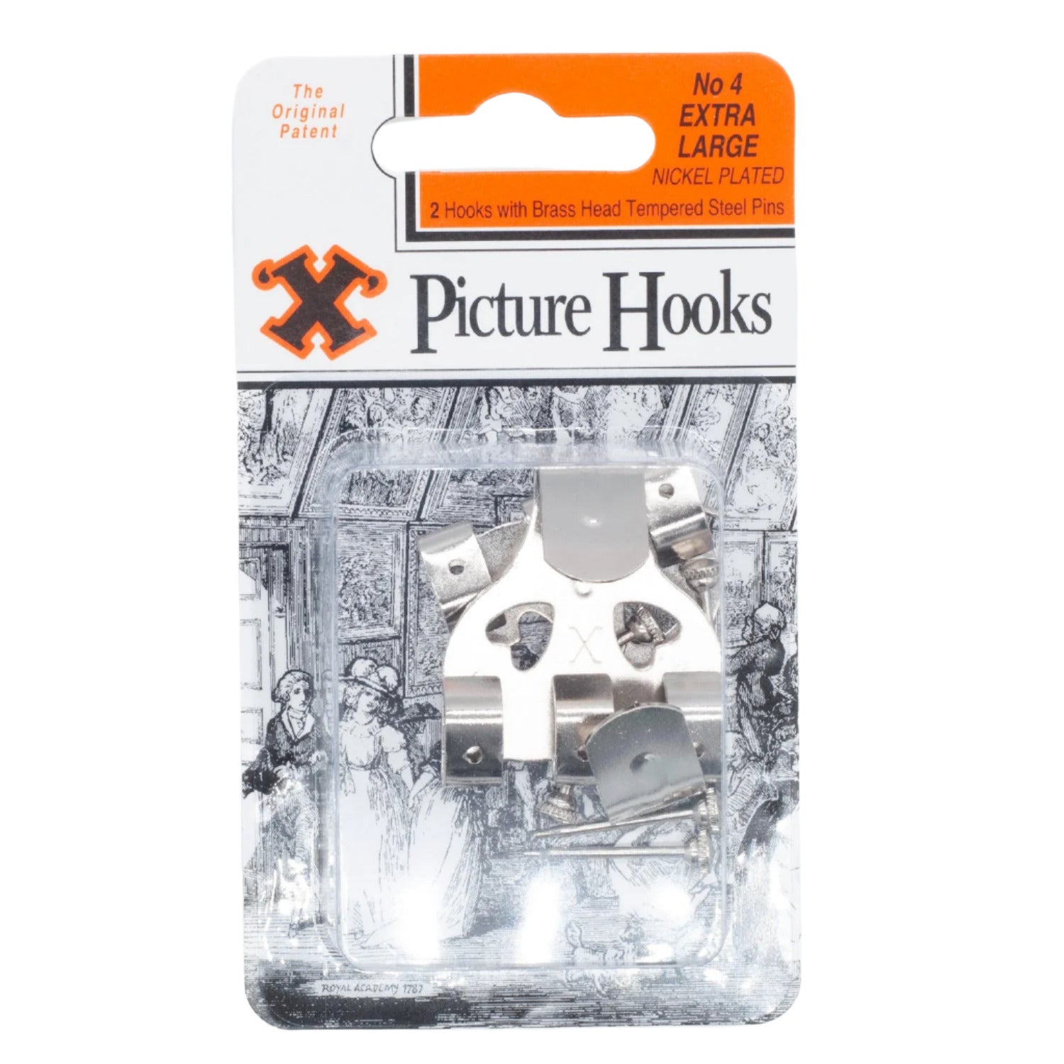 No.4  Picture Hooks Nickel Plated