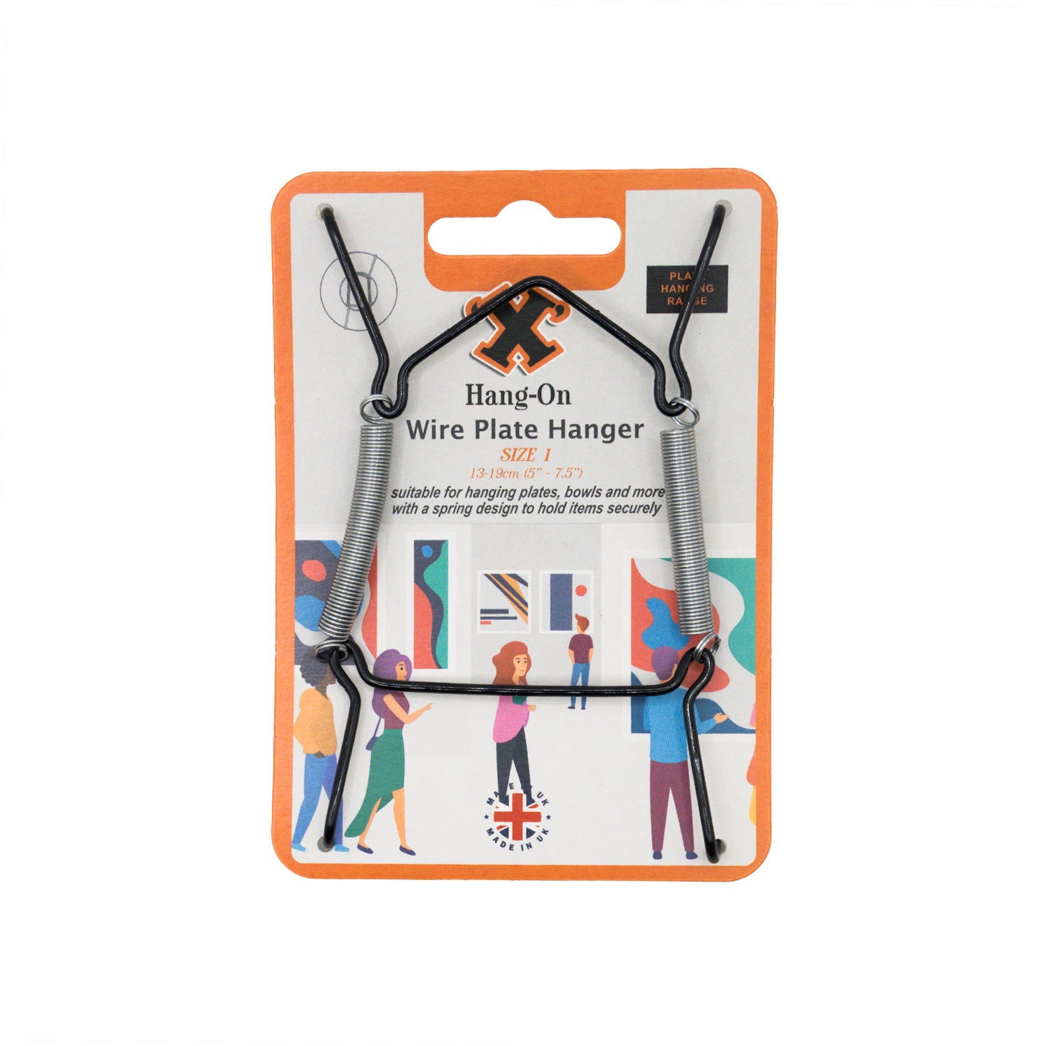 No.1 Wire Plate Hanger - Black
