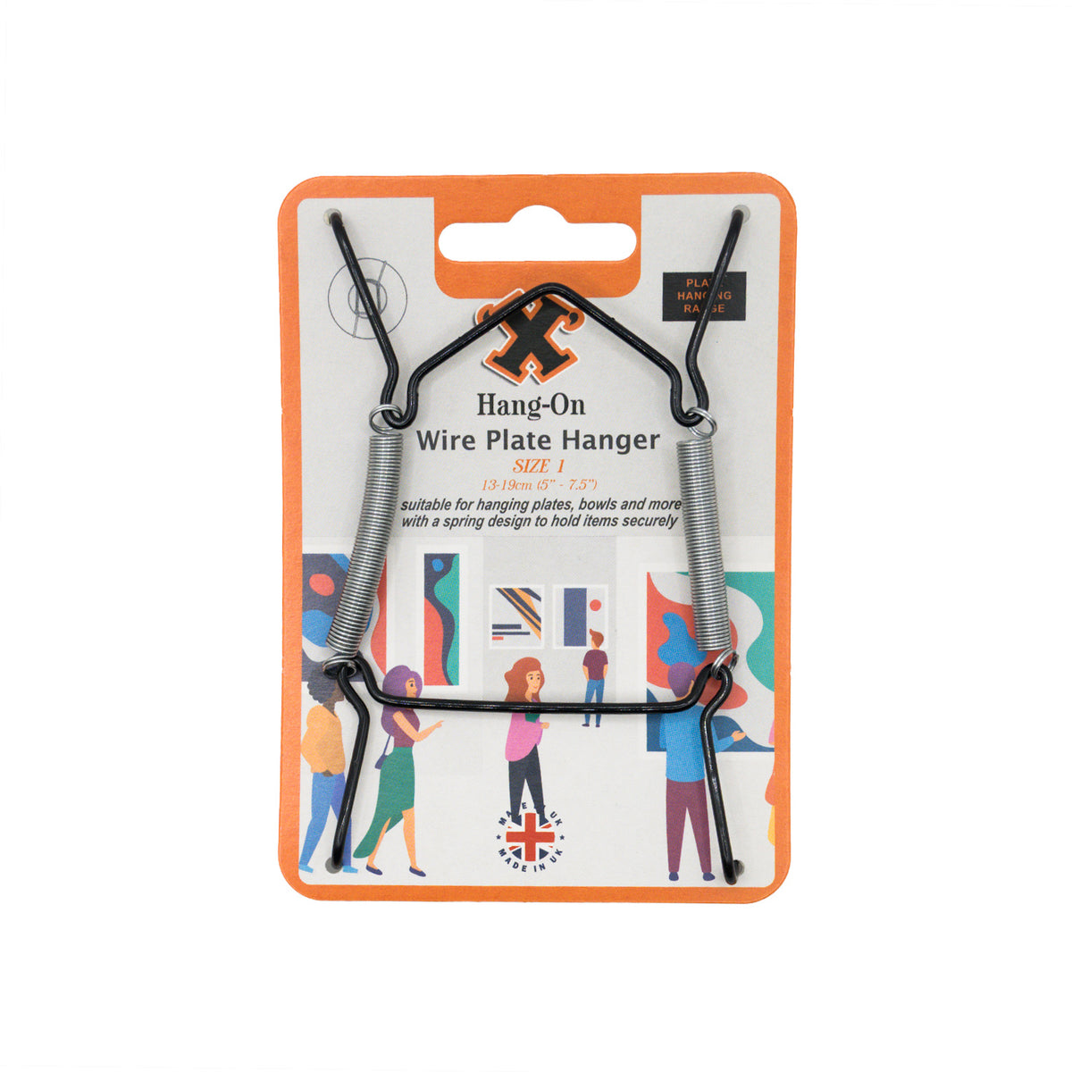 No.1 Wire Plate Hanger - Black