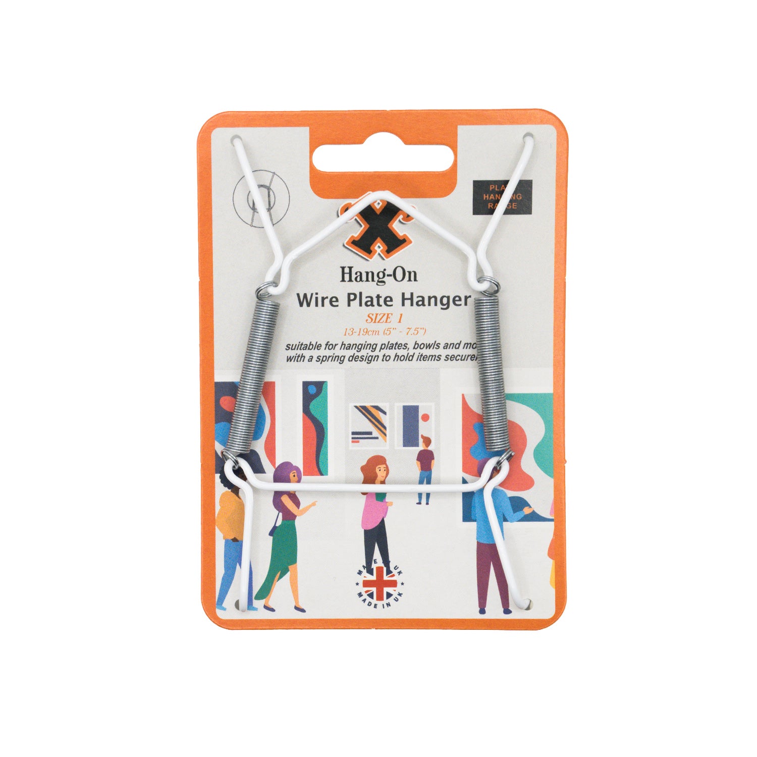 No.1 Wire Plate Hanger - White
