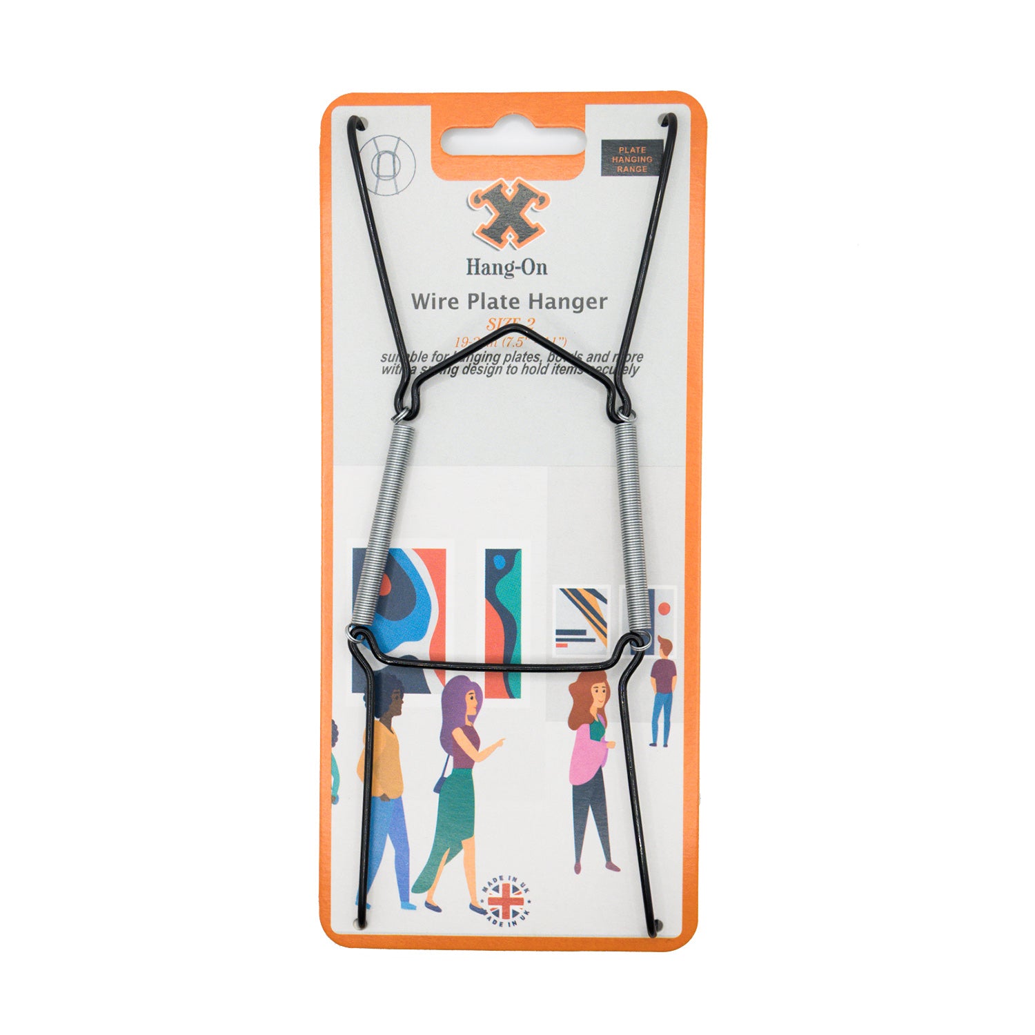No.2 Wire Plate Hanger - Black