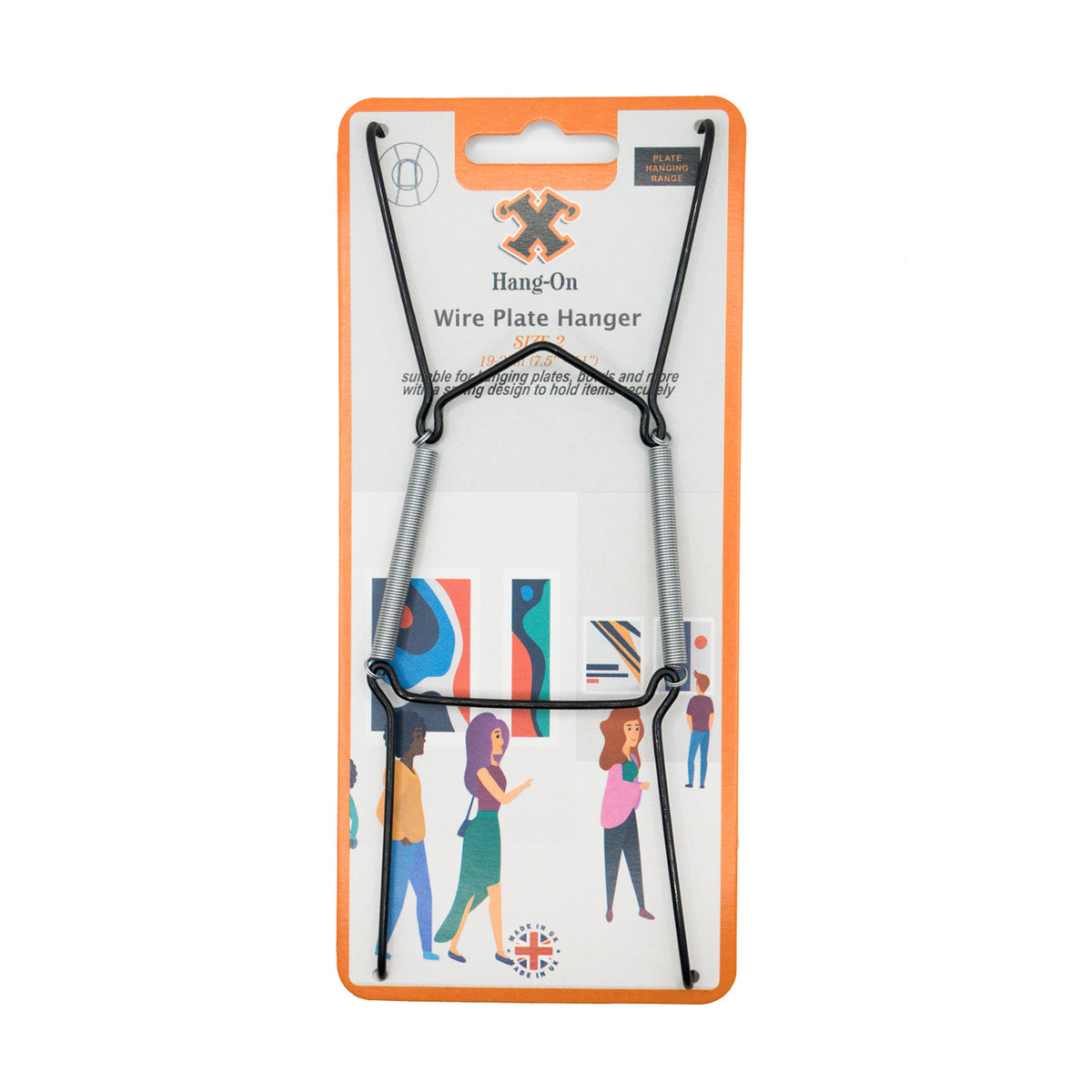 No.2 Wire Plate Hanger - Black