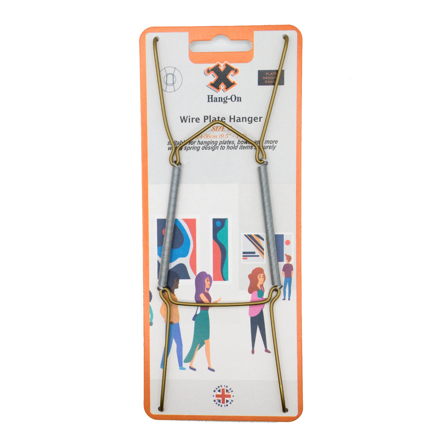 No.3 Wire Plate Hanger - Antique Gold Effect