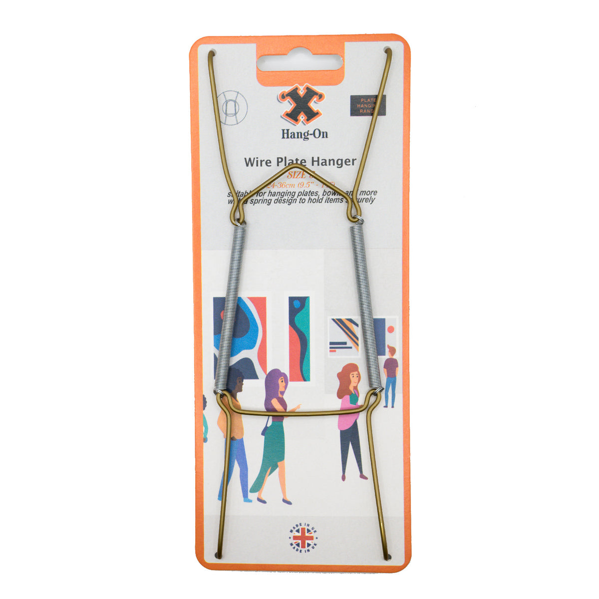 No.3 Wire Plate Hanger - Antique Gold Effect