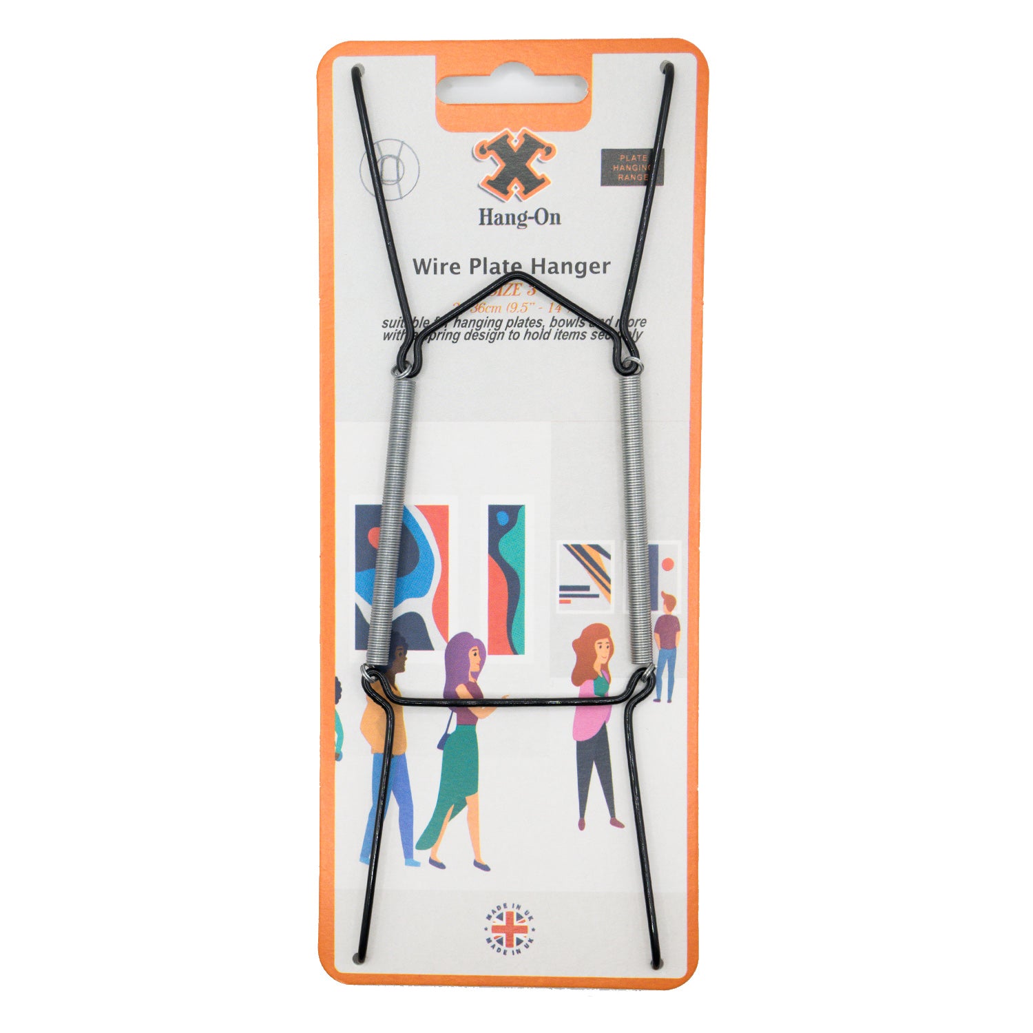 No.3 Wire Plate Hanger - Black