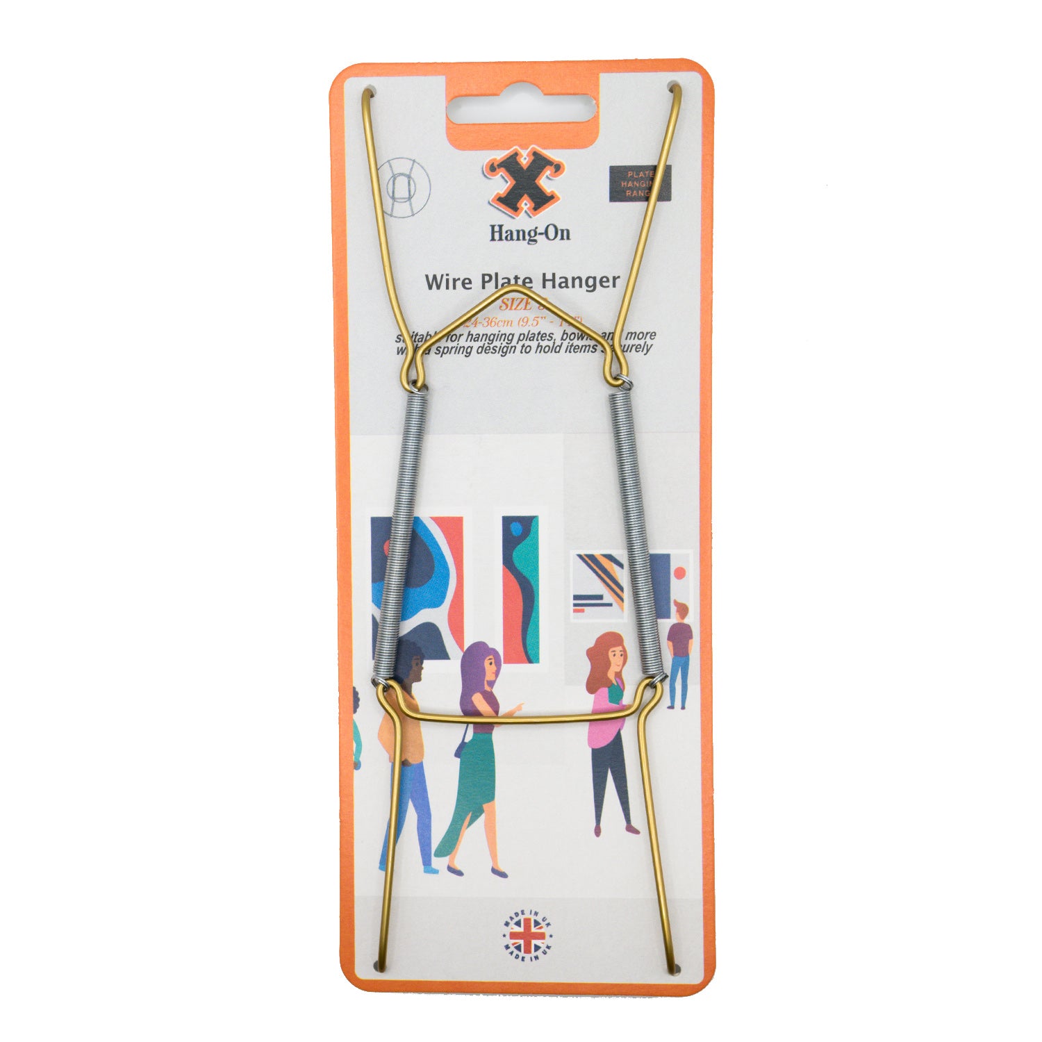 No.3 Wire Plate Hanger -  Brass Effect