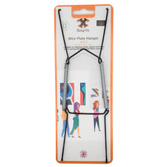 No.4 Wire Plate Hanger - Black