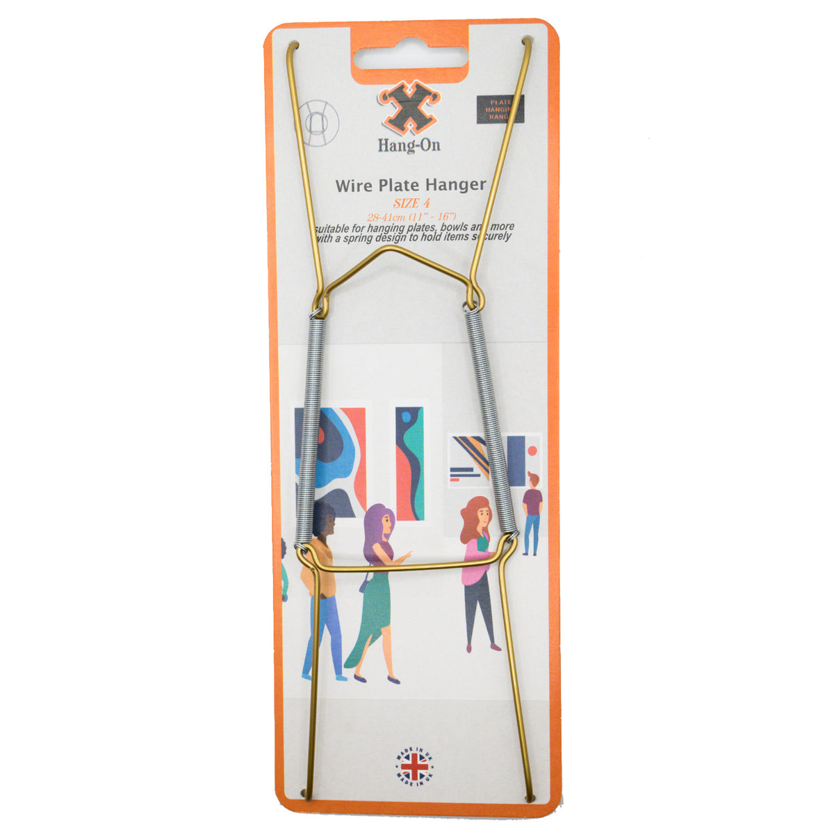 No.4 Wire Plate Hanger - Brass Effect