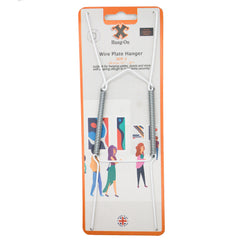No.4 Wire Plate Hanger - White