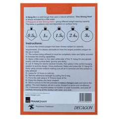 Decagon Adhesive Wall Hanger