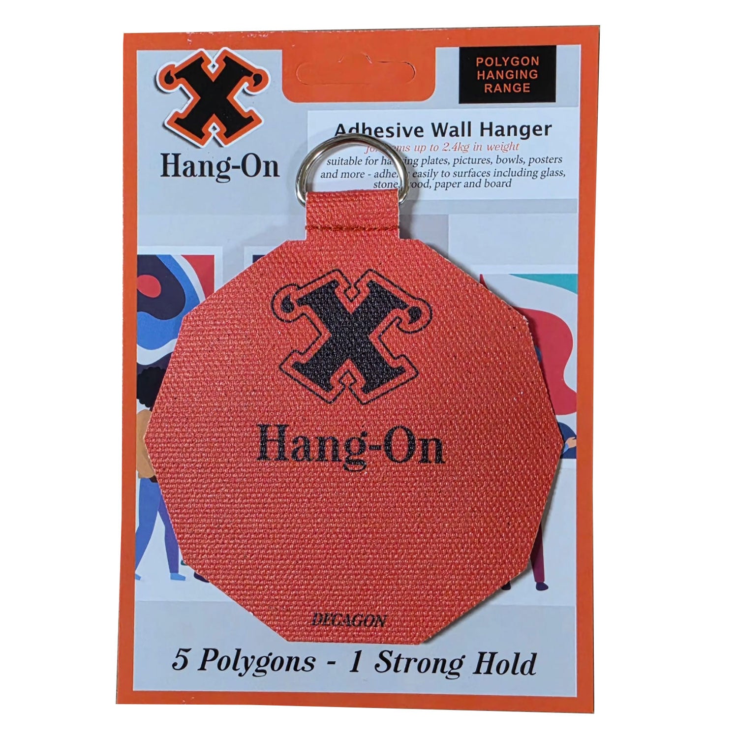 Decagon Adhesive Wall Hanger