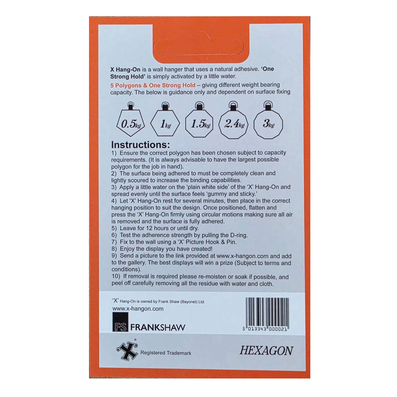 Hexagon Adhesive Wall Hanger