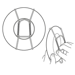 No.2 Wire Plate Hanger - Black